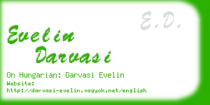 evelin darvasi business card